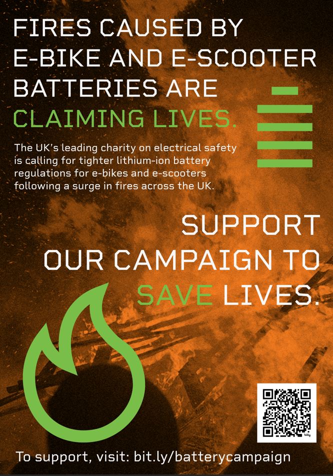  Safety of Lithium ion Batteries and e-bikes and scooterrs