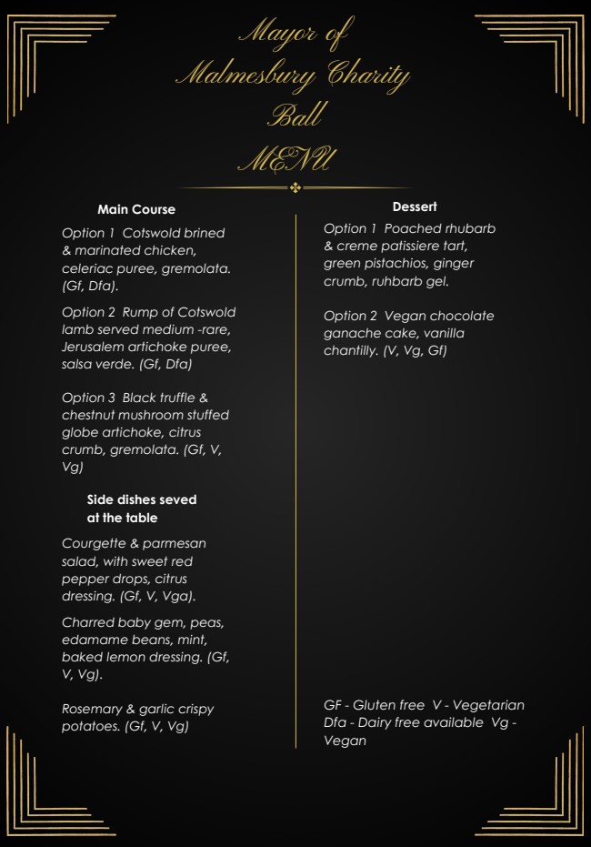 Mayor of Malmesbury's Charity Ball - Saturday 18th April 2026