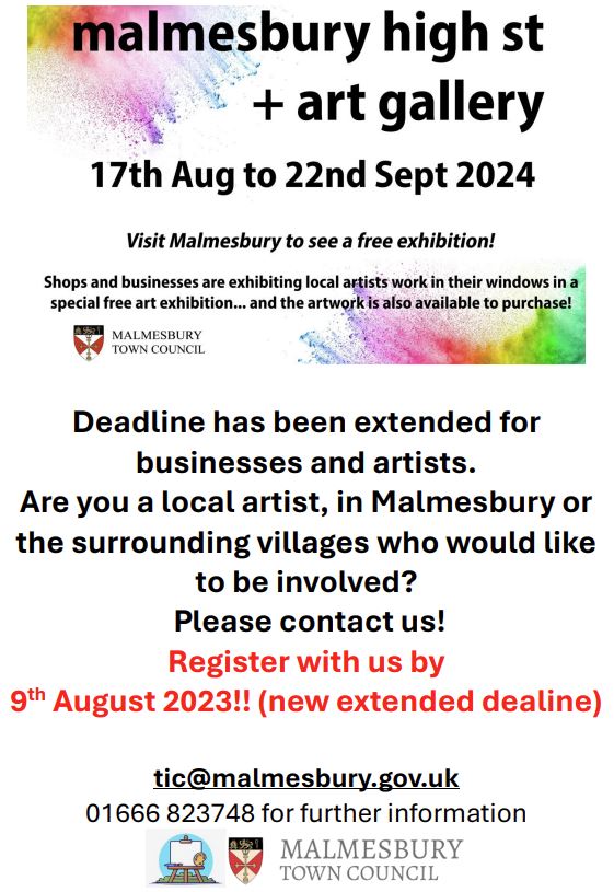 High Street Gallery + 2024 - call for artists, deadline extended to 9th August 2024