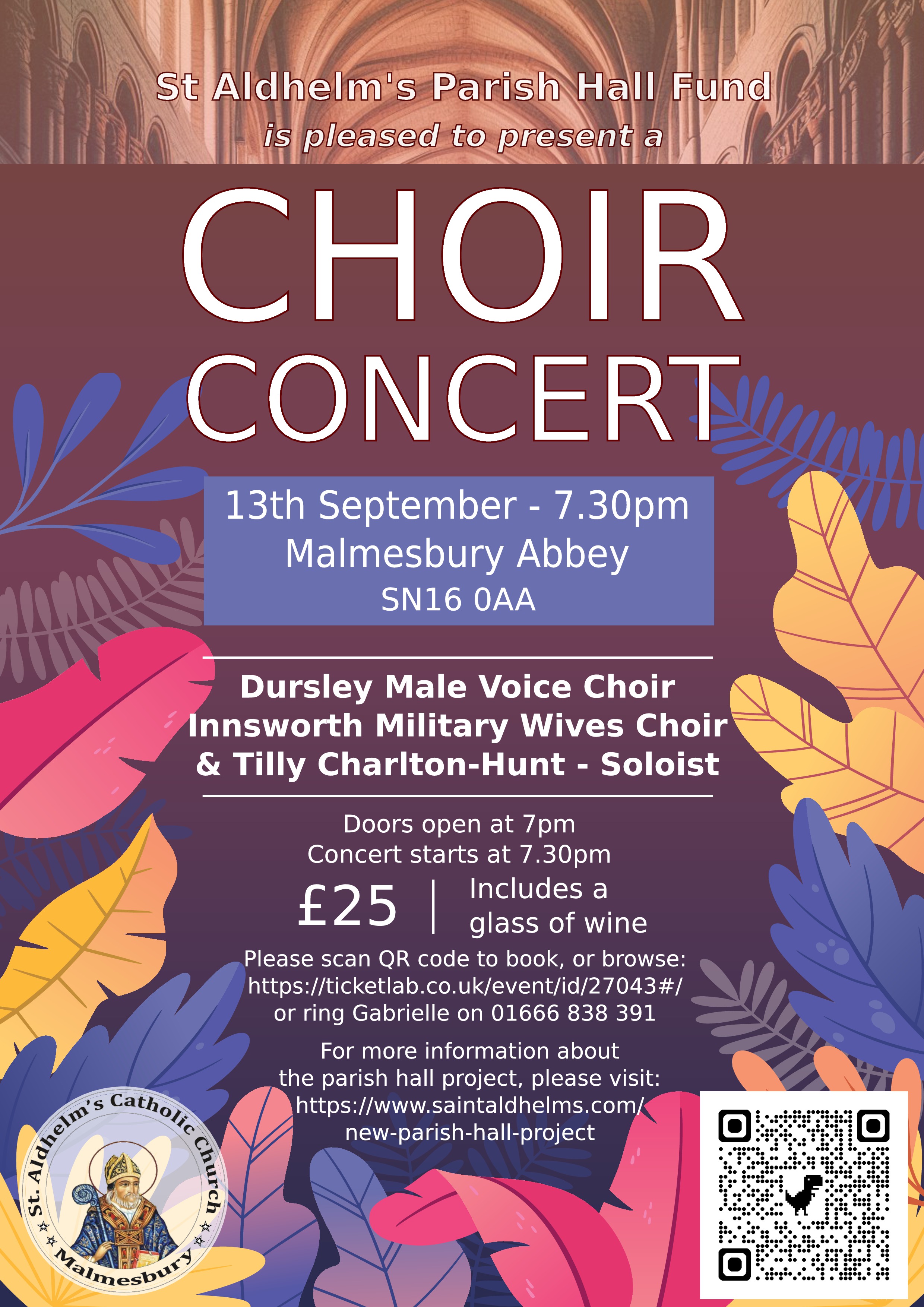 Choir Concert - Malmesbury Abbey 13th September