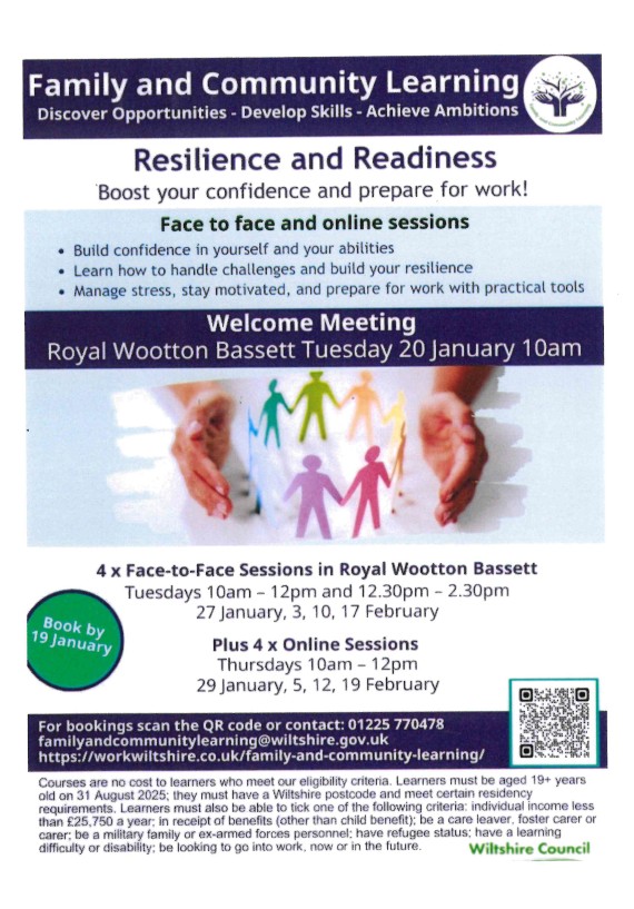 Resilience &amp; Readiness - Boost Your Confidence &amp; Prepare for Work! - Family &amp; Community Learning Sessions