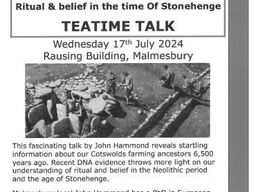 Malmesbury Town Council - Athelstan Museum - Teatime Talk -- The World ...