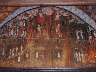 The Dauntsey Doom Painting at the Church of St James in Dauntsey